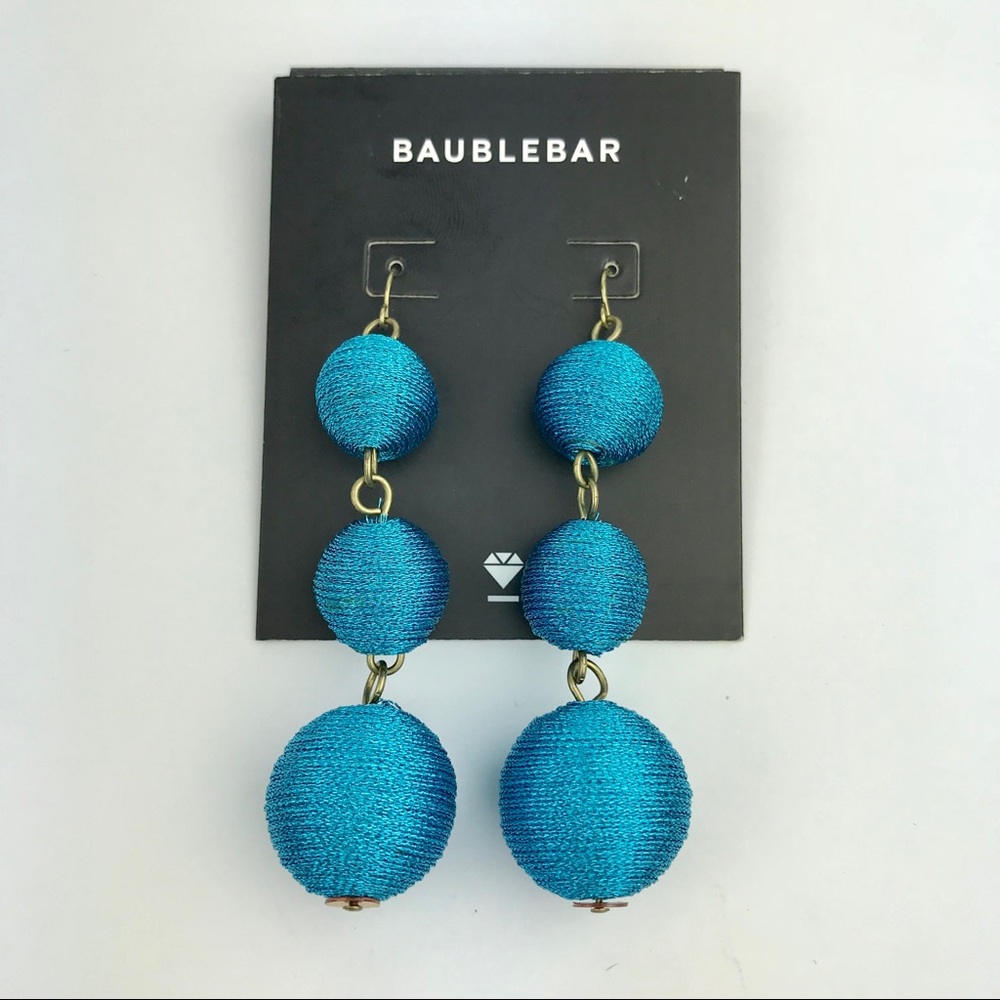Turquoise Shimmer Crispin Drop Earrings BAUBLEBAR - Picture 2 of 3
